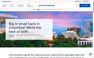 First Horizon Bank - Columbia, SC - Sumter St. Drive Thru website