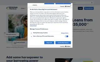 Regional Finance of Mt Pleasant website