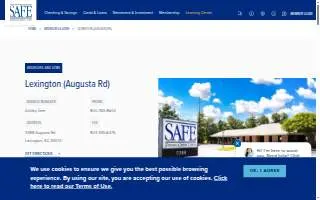 SAFE Federal Credit Union of Lexington website