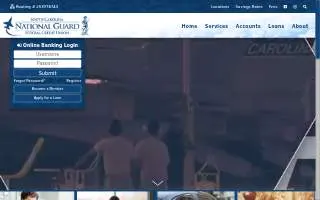 South Carolina National Guard Federal Credit Union of Eastover website