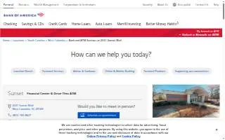 Bank of America (with Drive-thru ATM) website