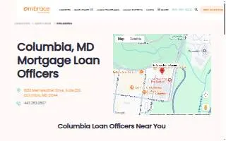 Embrace Home Loans - Columbia, MD website