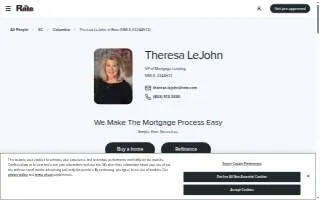Theresa LeJohn at Rate (NMLS #2244572) website