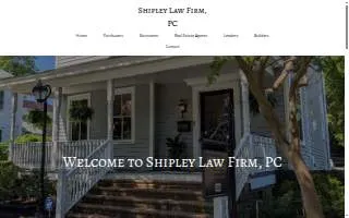 Shipley Law Firm, PC website
