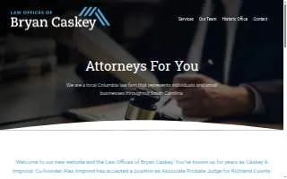 Law Offices of Bryan Caskey, LLC website