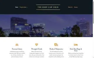 The Eddy Law Firm website
