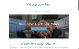 Wilson Law Firm website