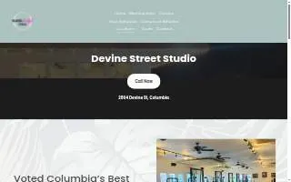The Pilates Sculpt Studio - Columbia website