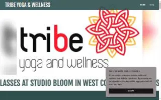 Tribe Yoga and Wellness website
