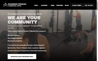 Warrior Fitness & Martial Arts website