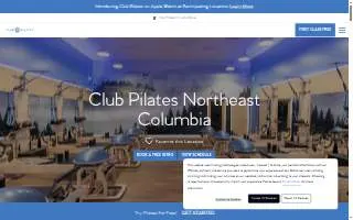 Club Pilates Northeast Columbia website