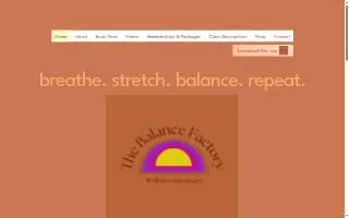 The Balance Factory website