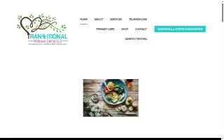 Transitional Wellness Center website