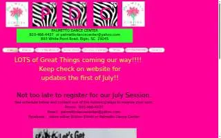Palmetto Dance Center of Lugoff website