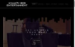 Stingray 803 Entertainment of Columbia website