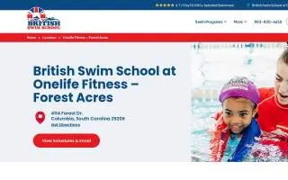 British Swim School at Onelife Fitness - Forest Acres website