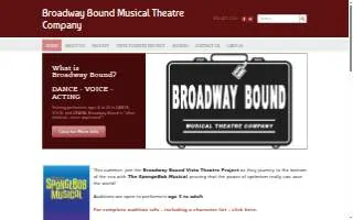 Broadway Bound Musical Theatre Company website