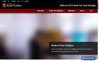 University of South Carolina School of Visual Art and Design website
