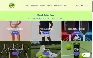 Break Point Cola website