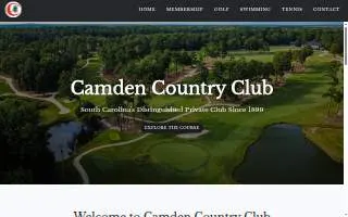 Camden Country Club website