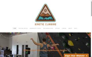 Kinetic Climbing website