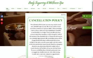 Body Sugaring and Wellness Spa website