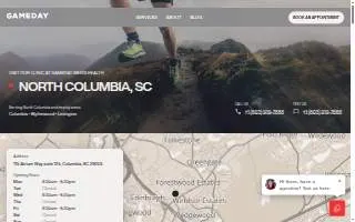 Gameday Men’s Health North Columbia TRT, Peptide, and ED Clinic website