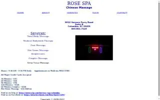 Rose Spa, LLC website