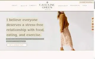 Caroline Green Nutrition website