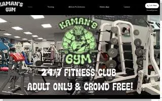 Kaman's Gym website