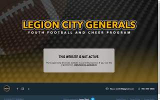 Legion city generals Youth football /Cheer Program .