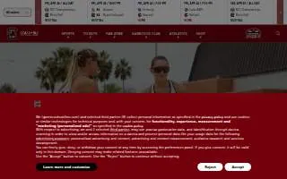 Long Football Center website