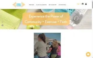 Fiercely Faithful Group Fitness website