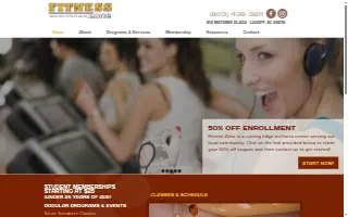 Fitness Zone: Health and Fitness Club website
