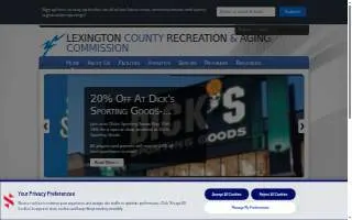 Lexington County Recreation & Aging Commission website