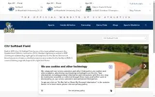CIU Softball Field website