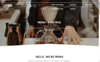 Indah Coffee website