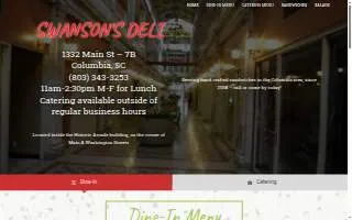 Swanson's Deli website