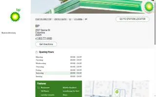 bp of Columbia website