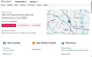 Stop & Shop of Hackensack website