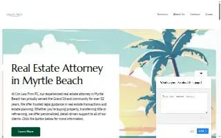 Cox Law Firm PC website