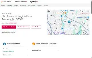 Stop & Shop of Teaneck website