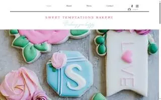 Sweet Temptations Bakery website