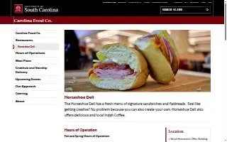Horseshoe Deli website