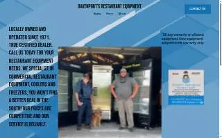 Davenport's Equipment Co website