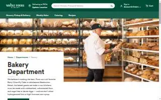 Whole Foods Bakery of Columbia website