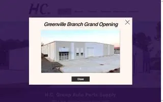 HC Group Auto Parts Supply LLC - Columbia website