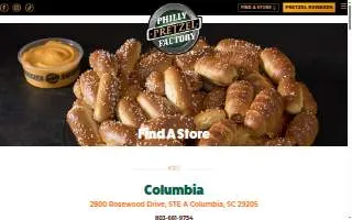 Philly Pretzel Factory of Columbia website
