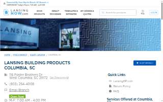 Lansing Building Products - Columbia, SC