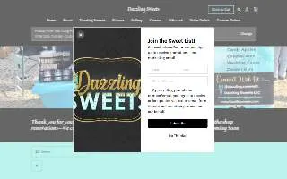 Dazzling Sweets LLC website